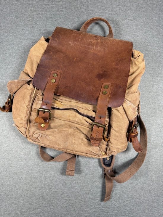 Other - Canvas and Leather Men’s Backpack